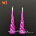 Servicio profesional Purple Unicorn Horn Birthday Candle For Cake